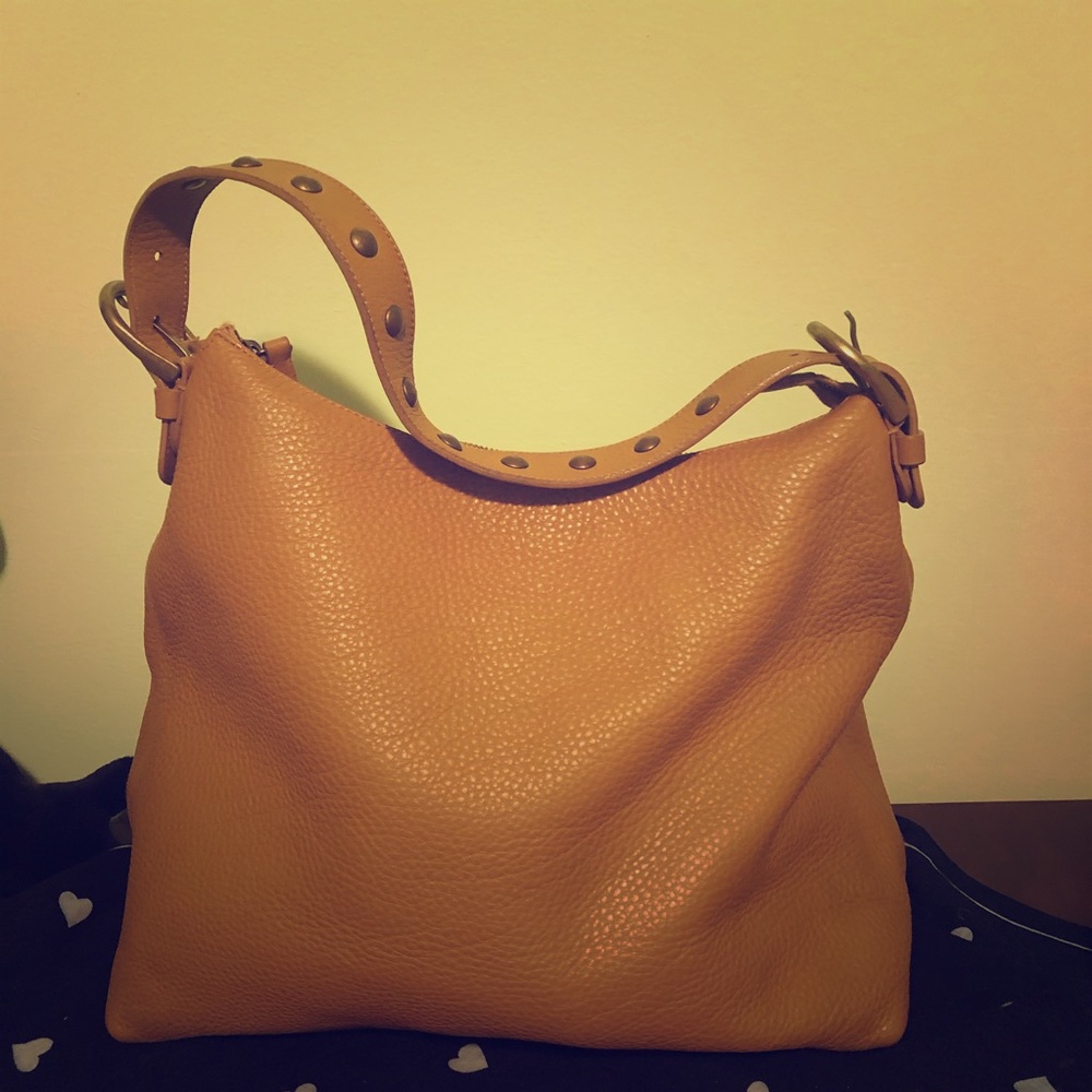Miu Miu soft sepia leather tote